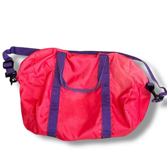 Vintage Nike Women's Athletic Duffle Bag 80s RARE Nylon Embroidered Swoosh - Picture 12 of 12